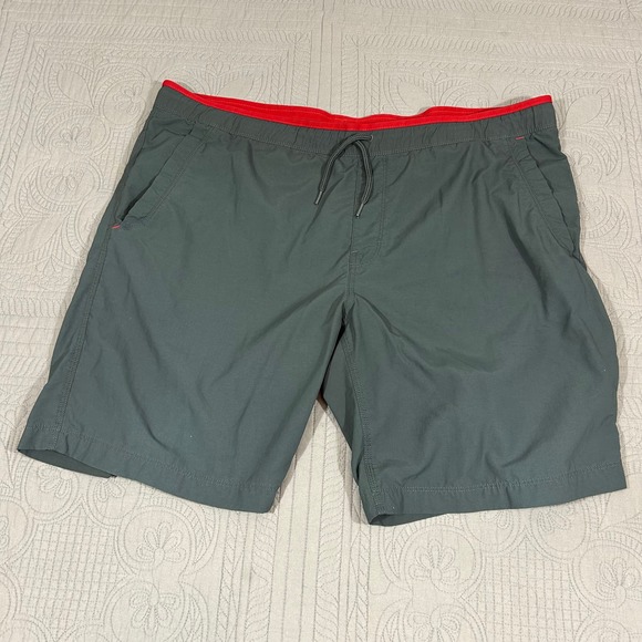 The North Face Men's XL Game Shorts Grey Red Nylon - Picture 2 of 12